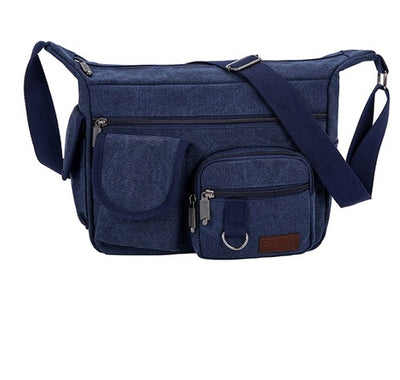 Bolsa Mensajero de Lona para Hombre - Estilo Retro Coreano - Image 9