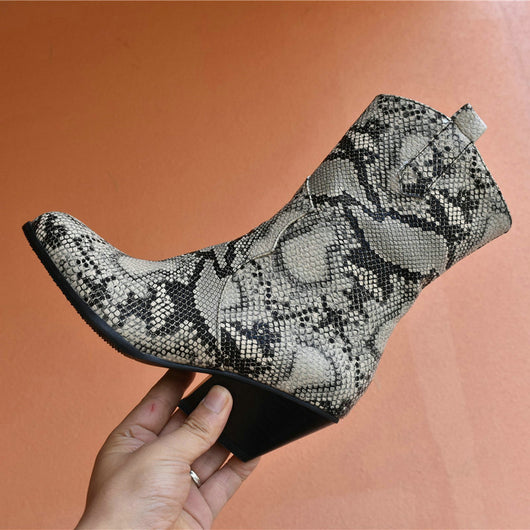 Botas para Mujer con Estampado de Serpiente - Image 13