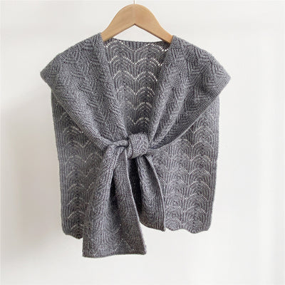Bufanda de Lana Tejida con Nudos para Mujer - Colección Otoño - Image 7