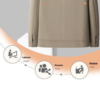 Chaqueta Polo de Lana Doble Faz para Otoño e Invierno - Tejida a Mano - Image 11