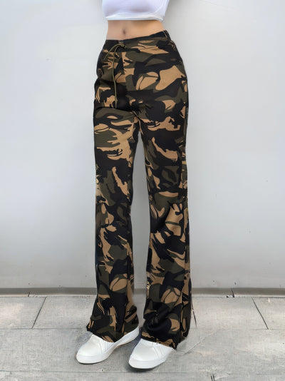 Pantalones Casuales con Abertura Lateral - Tendencia Street Wear para Mujer - Image 9