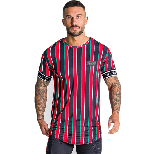 Playera Deportiva de Rayas con Secado Rápido - Image 8