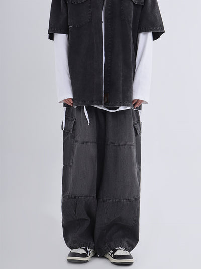Jeans de Trabajo Holgados Efecto Desgastado - Image 17