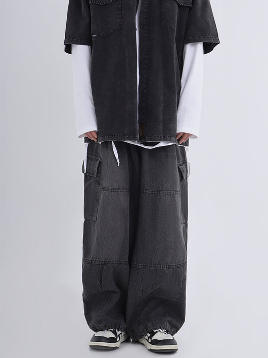 Jeans de Trabajo Holgados Efecto Desgastado - Image 17