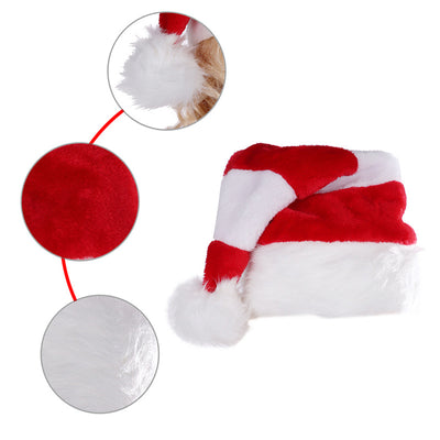 Gorro Cuadriculado Rojo y Blanco con Pelusa - Image 3