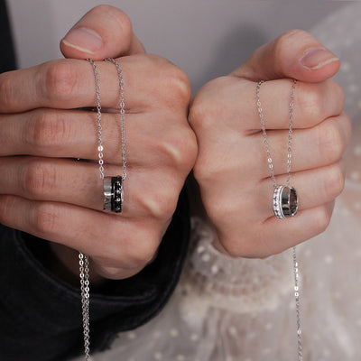 Collar de Pareja en Plata de Ley con Colgante para Mujer - Image 12