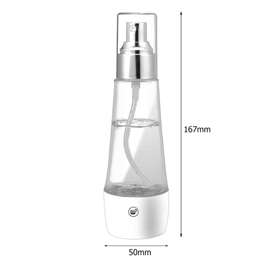 Electrolytic sterilization water making machine in a clear and white spray bottle with a silver nozzle. - Image 4