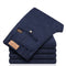 Pantalones Casuales Slim Fit de Algodón y Lino con Elasticidad para Hombre