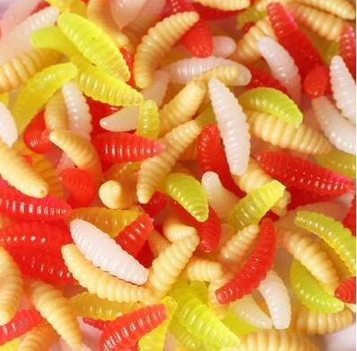 50 Piezas de Carnada Artificial Blanda tipo Larva para Pesca - Image 3