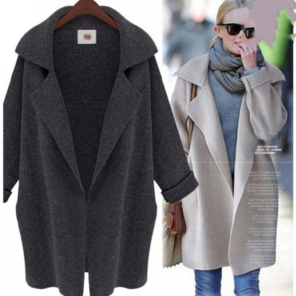 Cardigan Suelto de Otoño para Mujer - Abrigo Suéter Elegante