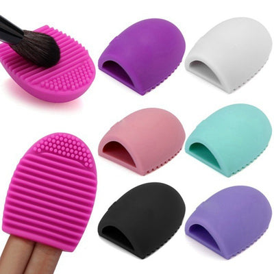Huevo Limpiador de Silicona con Cepillo - Herramienta de Limpieza Facial