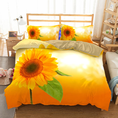Juego de Cama Girasol 3 Piezas - Textil Premium para Hogar - Image 8