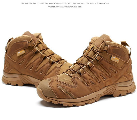 Botas Tácticas Militares para Hombre - Bota de Combate Media Desierto - Image 14