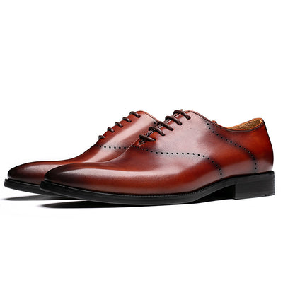 Zapatos Oxford de Cuero Genuino Pulido a Mano para Hombre - Calzado Ejecutivo Premium - Image 9