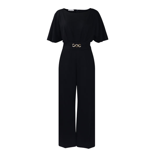 Jumpsuit Africano Talle Grande Cintura Alta Piernas Anchas Cuello Redondo - Image 9