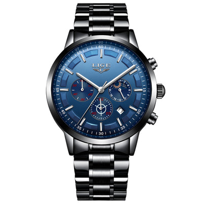 Reloj Deportivo Empresarial de Cuarzo Lunar Resistente al Agua para Hombre - Image 8