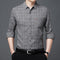 Camisa Cuadriculada de Lino para Hombre Maduro