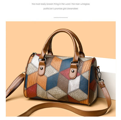Bolso Bandolera Geométrico Cuadrillé Contraste de Colores para el Trabajo - Image 17