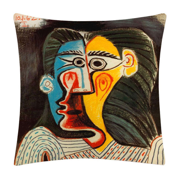 Funda de Almohada con Diseño Cartoon Pintado