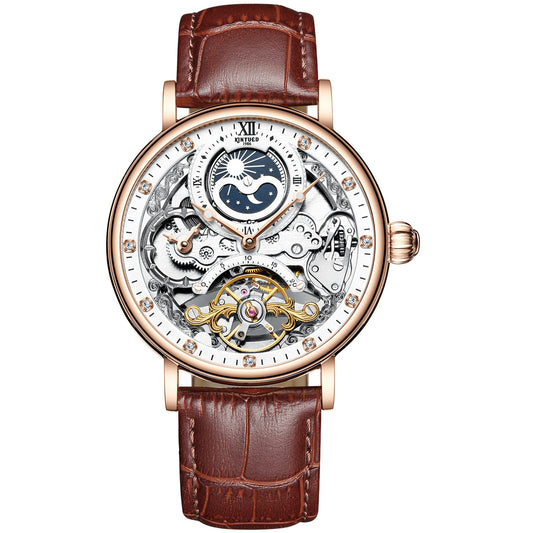 Reloj Mecánico Multifuncional de Dos Zonas Horarias para Hombre - Image 2