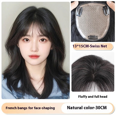 Peluca Completa de Cabello Natural para Mujer - Volumen Alto y Cobertura Total - Image 7