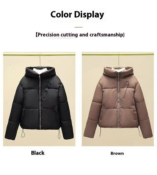 Abrigo Acolchado Cálido para Mujer con Bolsillos - Chaqueta de Algodón Grueso - Image 9