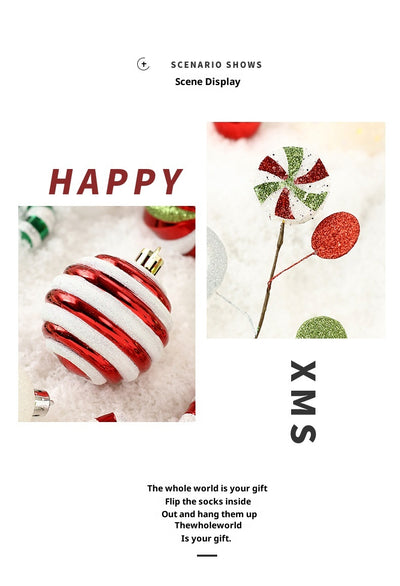 Juego de Adornos Navideños Pintados a Mano - Image 15
