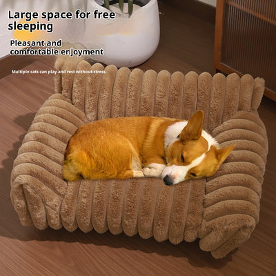 Cama Cómoda para Conejo con Peluche Removible y Lavable - Tamaño Grande - Image 9