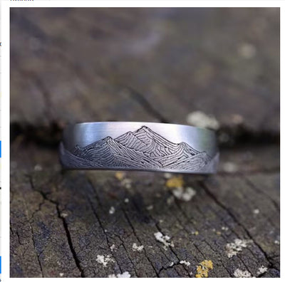 Anillo de Aleación Vintage Distressed Edgy para Hombre - Image 11