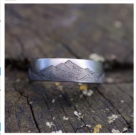 Anillo de Aleación Vintage Distressed Edgy para Hombre - Image 11