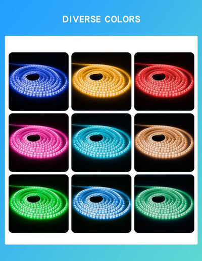 Tira LED Inteligente 44 Teclas 5M Impermeable con Cambio de Color - Image 10