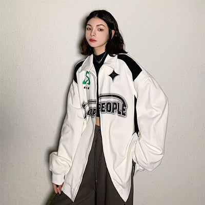Sudadera Deportiva con Cierre Estilo Casual Americano