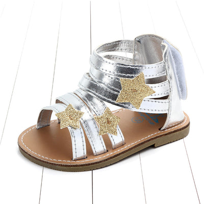 Sandalias Antideslizantes de Cuero PU para Bebé Niña con Diseño de Estrella - Image 9