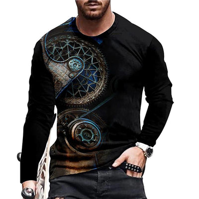 Playera Manga Larga Cuello Redondo para Hombre - Image 3