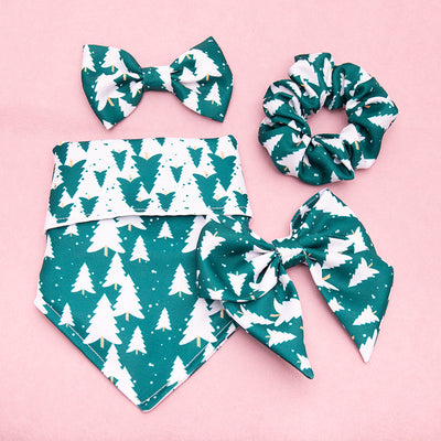 Pañuelo Estampado con Mariposas y Moño Triangular - Image 12
