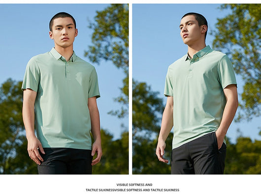 Polo Deportivo Hombre Ice Silk Elástico sin Costuras - Image 21