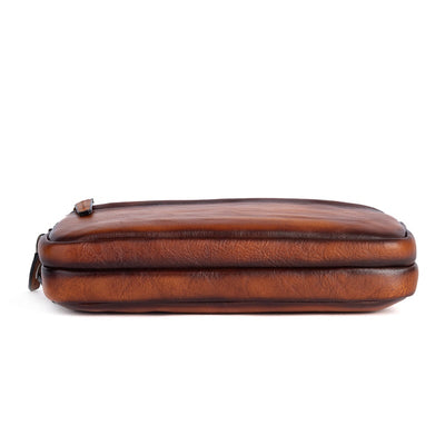 Billetera Vertical de Cuero Genuino Primera Capa Diseño Cuadrado para Hombre - Image 19
