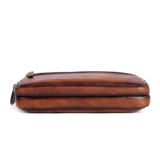 Billetera Vertical de Cuero Genuino Primera Capa Diseño Cuadrado para Hombre - Image 19