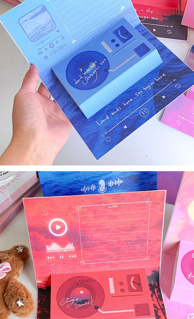Tarjeta de Felicitación Estereoscópica con Fonógrafo - Regalo Creativo - Image 30