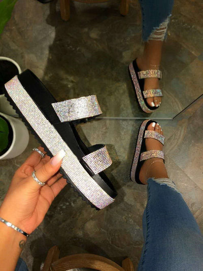 Sandalias de Moda con Cristales Brillantes - Image 3