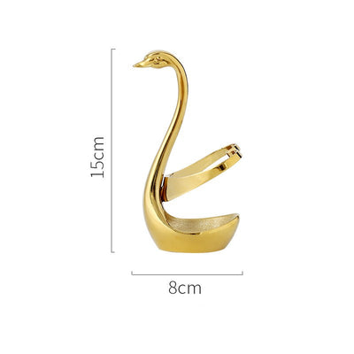 Set Elegante de Tenedores y Cucharas - Diseño de Hoja Nórdica - Image 5