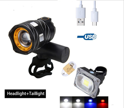 Luz Frontal USB para Bicicleta con Alerta de Seguridad - Image 5