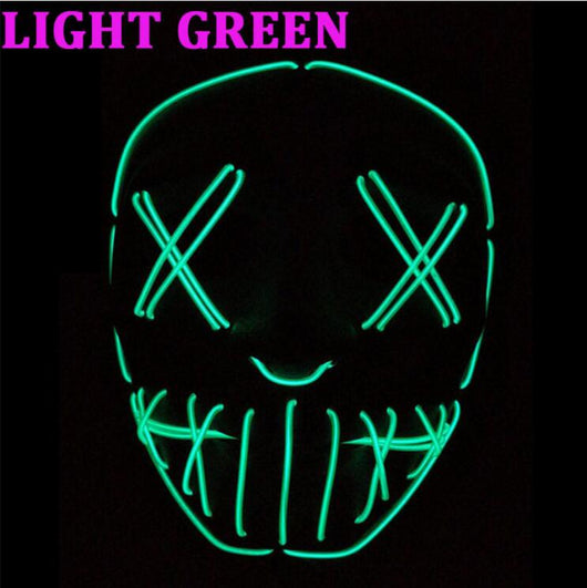 Máscara de Mascarada LED Highlight EL Wire para Halloween - Image 4