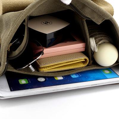 Bolsa de Lona Estilo Coreano de Gran Capacidad para Viajes y Uso Diario - Image 6