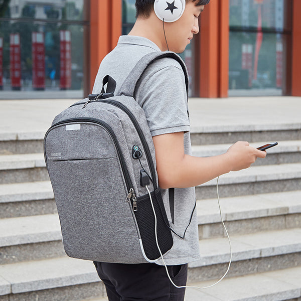 Mochila Empresarial con Carga USB - Diseño Casual y Funcional