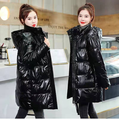 Chaqueta Acolchada Suelta de Algodón Talla Grande Estilo Coreano - Image 13