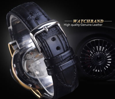 Reloj Mecánico Hueco para Hombre - Diseño Casual Moderno