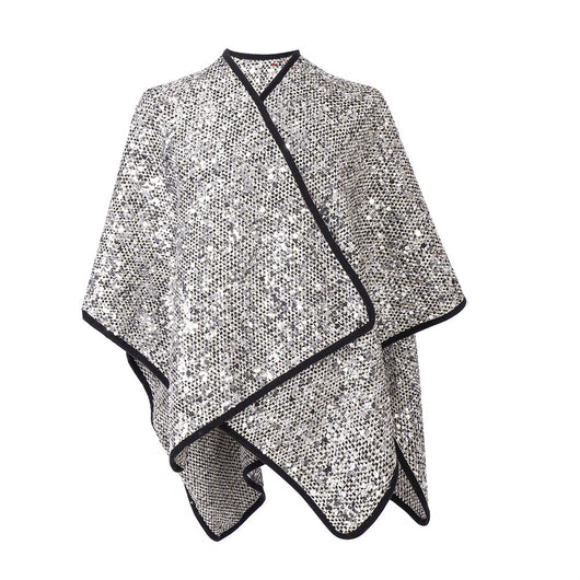 Chal de Lentejuelas Plateadas para Mujer - Elegancia Brillante - Image 4