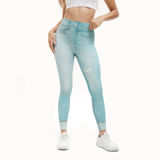 Leggins Deportivos Cintura Alta con Estampado Retro - Yoga y Fitness - Image 5