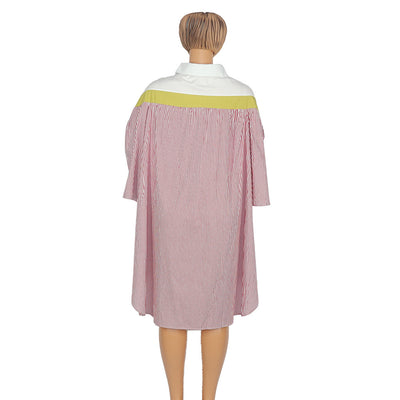 Vestido Camisero Suelto a Rayas para Mujer - Image 11
